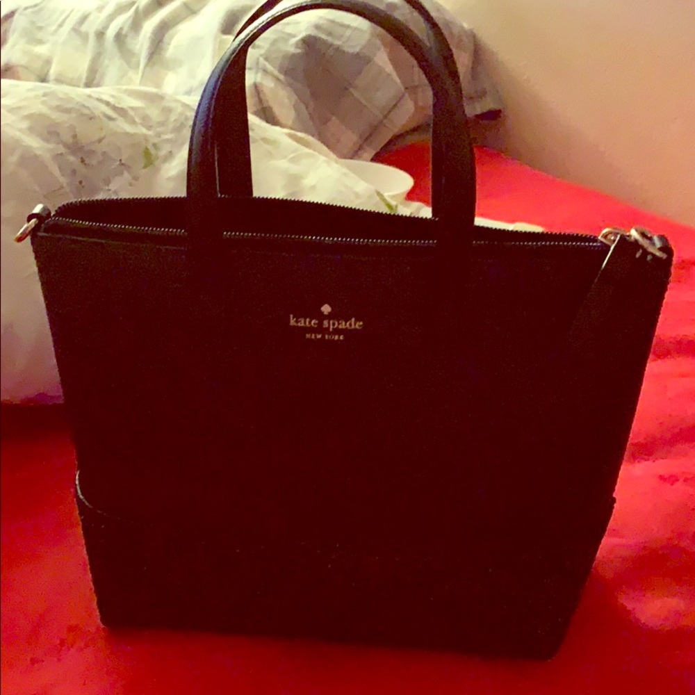Authentic Kate spade glitter Black Bag